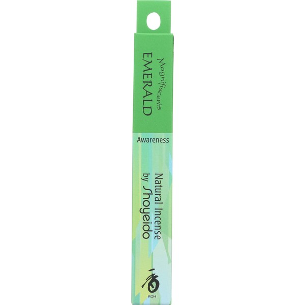 Shoyeido The Jewel Series Incense Sticks, Emerald- Awareness 35ea