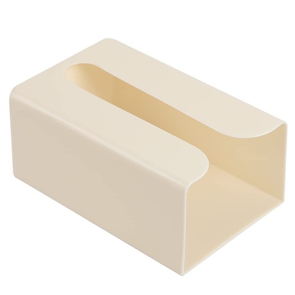 AllBright Paper Towel Holder Case, Kitchen, Storage, Wall Hanging, Pasting, Tissue Case, Simple (Beige)