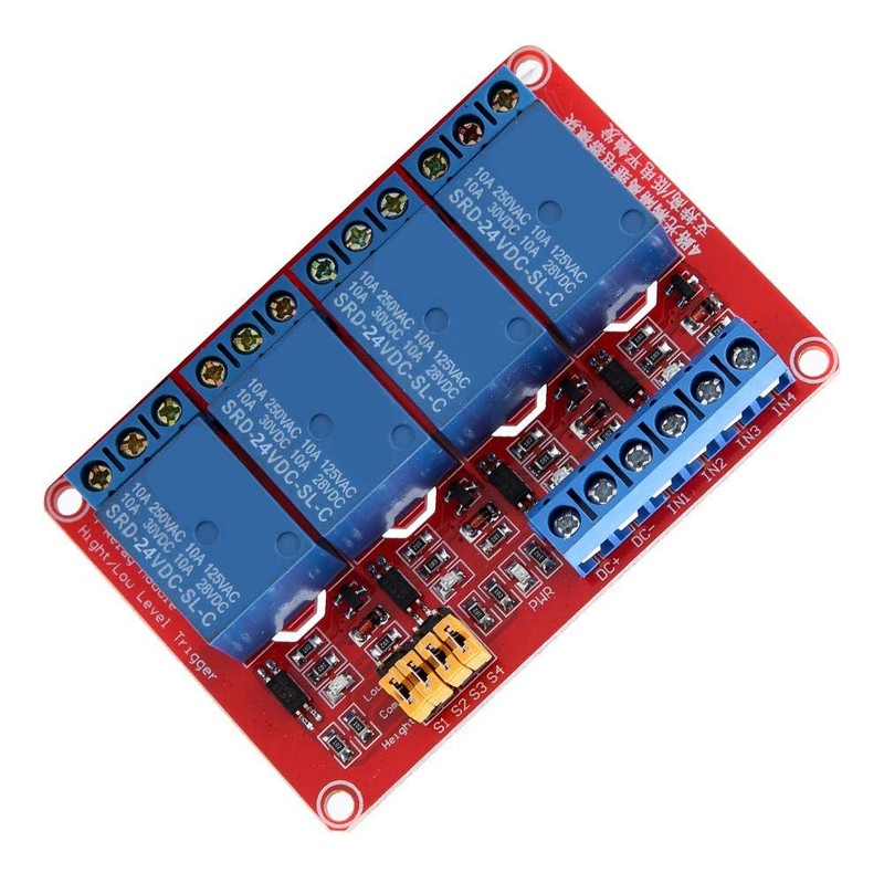 Relay Board, Keenso Relay Module 4 Channel with Optocoupler Low