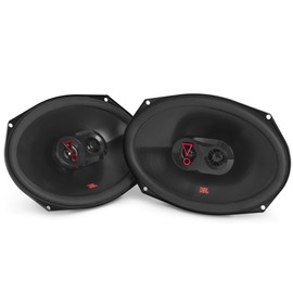 JBL Stage 39637F - 6” x 9” Three-way car audio speaker, No Grill, Black