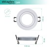 Oktaplex Set of 3 Recessed Spotlights Diameter 80 mm Aluminium