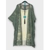 Boho Plus Size Boho Hippie Floral Ethnic Lace Embroidered Kimono