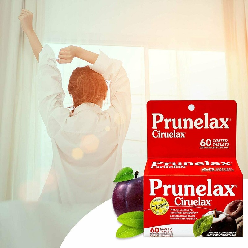 Prunelax Ciruelax Natural Laxative Supplement Tablets Senna and Dried Plum