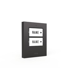 m-e BELL-502 TXA Transmitter for Wireless Bell System, Bell Push for 2 Family House, Anthracite, Up to 500 m Range