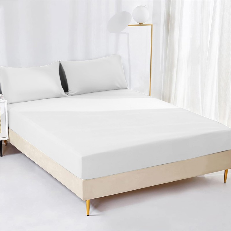 AR Ware Super King Fitted Sheet Non Iron Wrinkle, 25cm