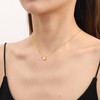 Sistble Tiny Diamond Necklaces for Women Trendy 14K Gold Plated