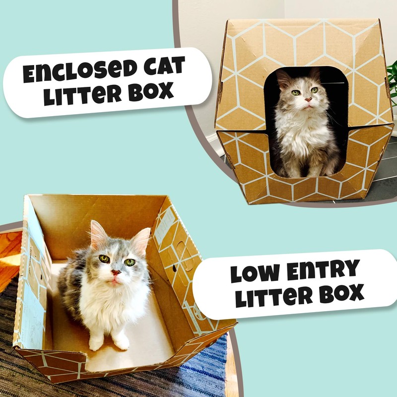 Cats Desire - 10 Trays, Disposable Litter Boxes for Cats