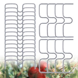 eupdd 32 Pieces Fruit Tree Branch Separators: M10 Branch Puller, M-Shaped Branch Spreader for Garden Trees, Pruning Clips for Fruit Trees, Branch Support for Fruit Trees, Levelling Branches