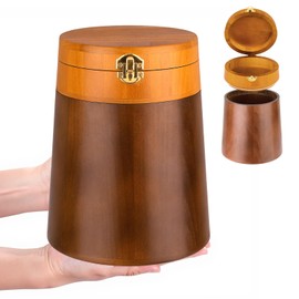 Large Wooden Cremation Urns, Holds Up to 160 Cubic Inches, for Human & Pet Ashes