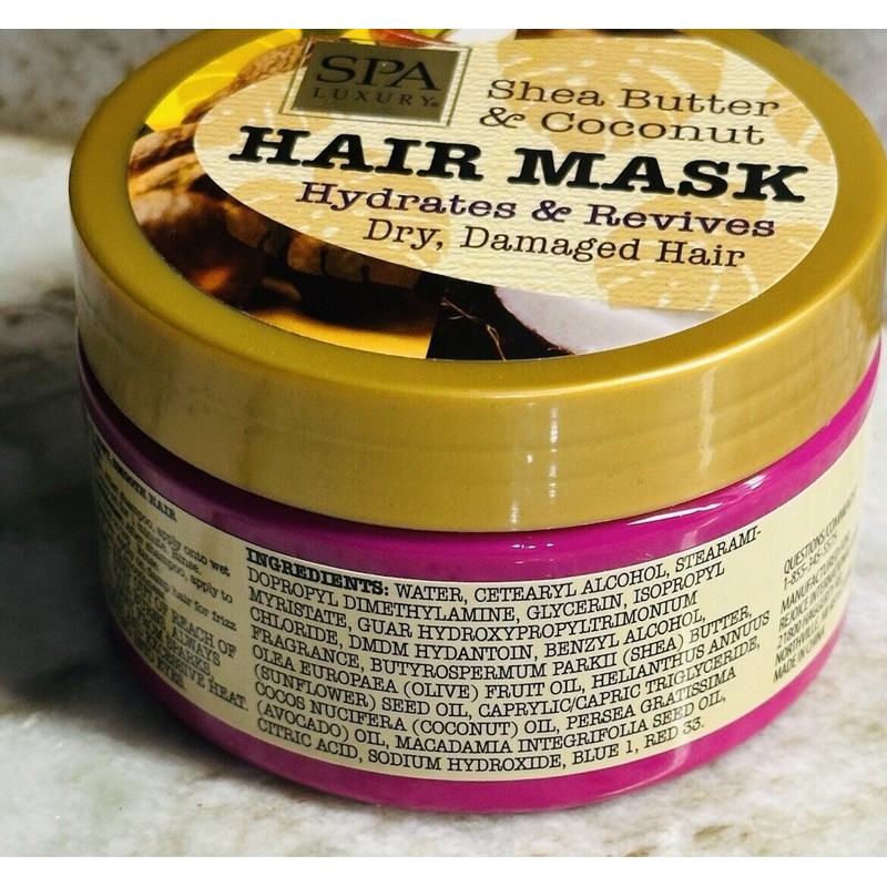 SPA Luxury Shea Butter & Coconut Hair Mask Hydrates/Reviv