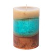 Beach House 3-Layer Mottled Pillar Candle