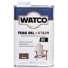 Watco 348759 Teak Oil + Stain, Quart, Greystone - Greystone,