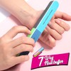 FANDAMEI - Lima de uñas y tampón de uñas, kit