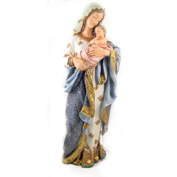 Religious 23 Inch Blessed Virgin Mary Madonna and Infant Jesus