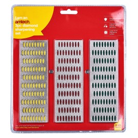 Am-Tech professional diamond whetstone set, 3 parts