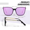 SIPHEW Polarized Cat Eye Mirrored Sunglasses for Women - Designer