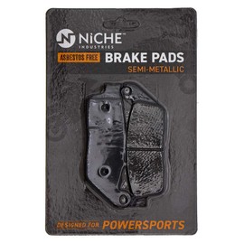 NICHE Brake Pad Set for Victory Cross Country Hammer Roads Kingpin 2204196 2203679 Complete Semi-Metallic
