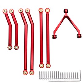 AllinRC High Clearance Links Set for Axial SCX24 Deadbolt AXI90081 (Red)