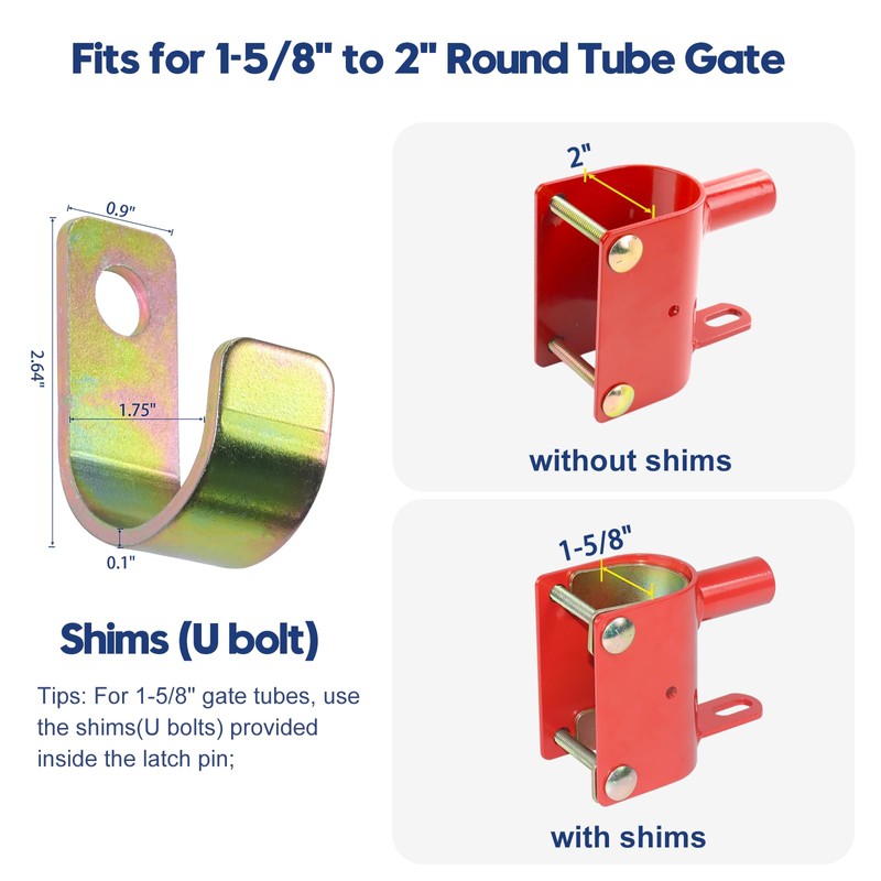 GUSUHAWK S16100500 One Way Lockable Gate Latch with 4-Digit Combination