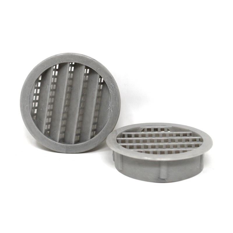 2" Round Plastic Louver Soffit Air Vent Reptile Screen Grille