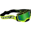 TWO-X Atom Cross Goggles - Motocross Goggles with Mirrored Green