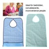 Adult Waterproof Mealtime Bib Double Layer Elder Dinning Clothes Protector