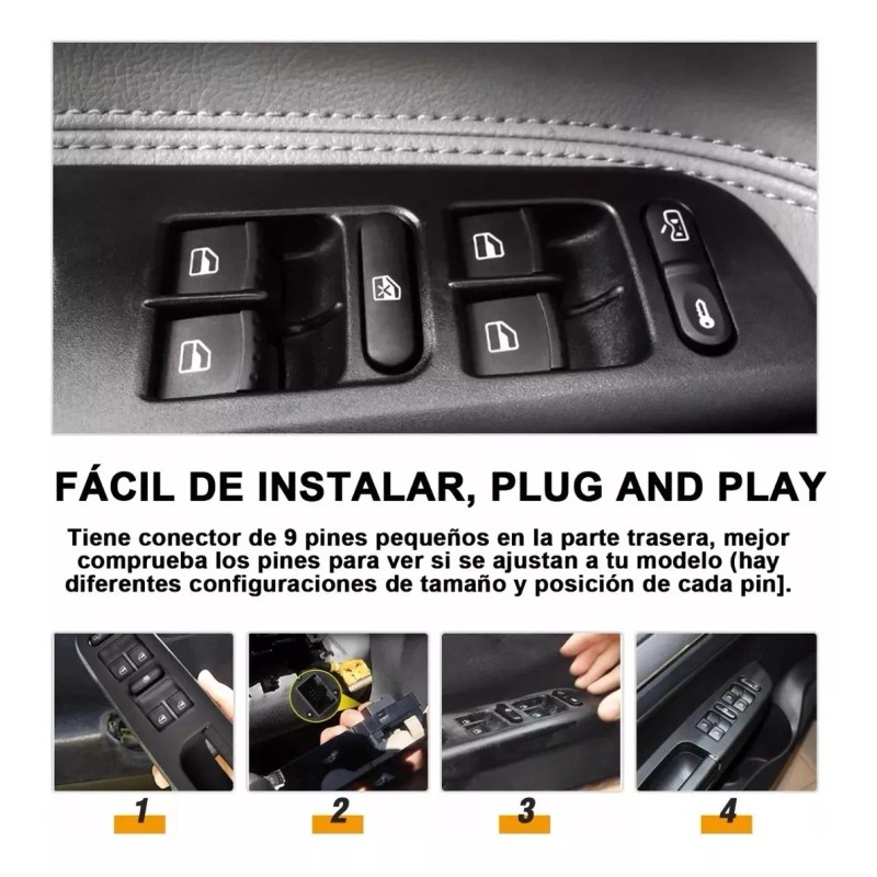 Lohotek Control Maestro Cristales Con Asidero Jetta Clasico Golf A4