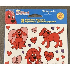 American Greetings NOS Clifford the Big Red Dog PBS Kids Craft Stickers Vintage Sealed 2004 AGC