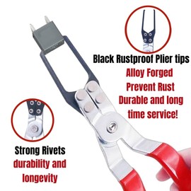 Relay Puller Pliers Tool Kit - Professional Automotive Fuse Remover with Thin Tips for Car Electrical Repair & Battery Terminal Removal