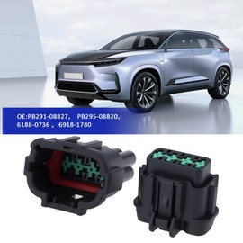 OTOTEC 1Set 8 Pin Male Female Plug Connector of Car Headlight Lamp PB291-08827 Compatible with Toyota Compatible with Nissan Various Car Models