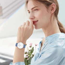 BEN NEVIS Watch, Watches for Women, Minimalist Fashion Simple Wrist Watch Analog Date with Silicone Strap, Jewelry Gift for Wedding Anniversary Birthday