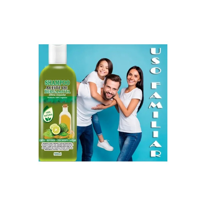 2 Shampoos De Bergamota 500ml Cu Y 1 Aceite 10ml