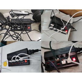 JZK 5V 12A USB Charger, 10 Port 60W USB Docking Station, Multi Port Extension Hub Charging Station, Multiple USB Power Supply Adapters, USB Fast Charger Power Hub