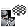 eMagTech 4PCS Car Coasters Grid Pattern Auto Cup Holder Insert
