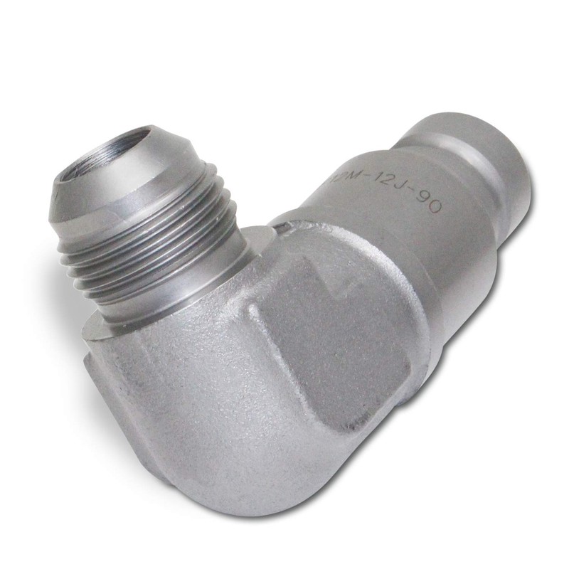 90 Degree Flat Face Hydraulic Quick Connect Coupler Set, 3/4″