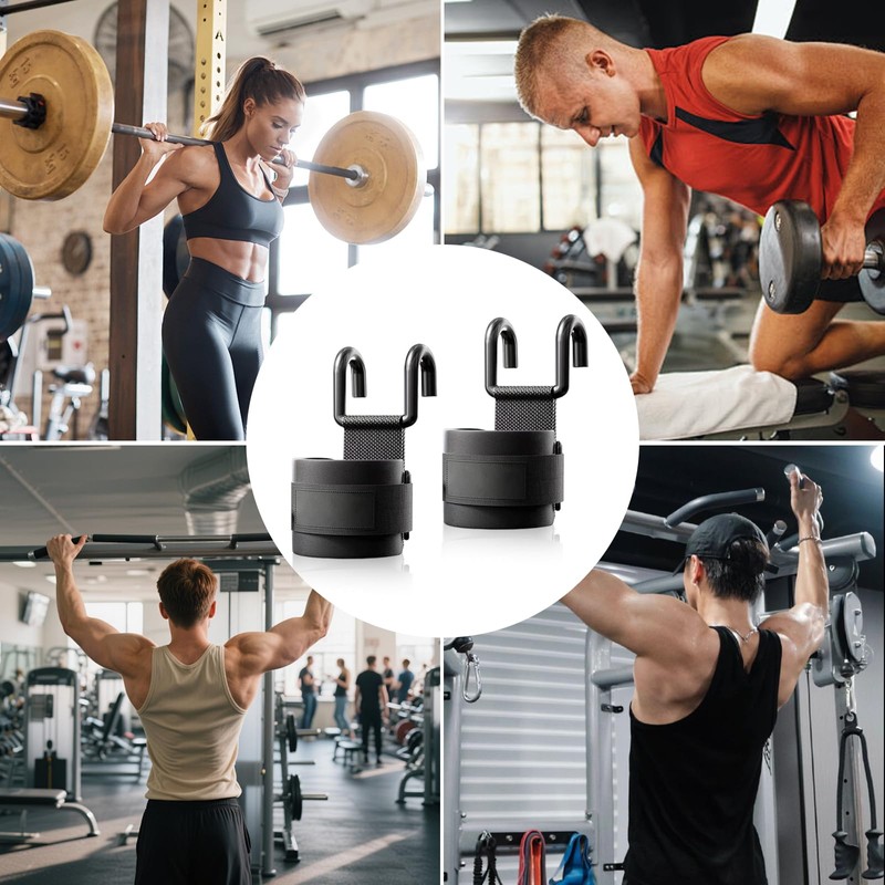 YTSMFL Lifting Straps Strength Training, 10 mm Padded Wrist Protection