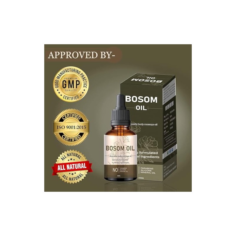 Breast Massage Oil for Women 100% Natural Ingredients -30ml