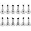 12 Pcs Silver Universal Stylus Replacement Tips,Universal Disc Tips Round