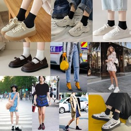 Mottee&Zconia Crew Quarter Socks for Womens/Mens Basic Solid Color Reinforced Athletic/Casual Cotton Socks 6 Pack