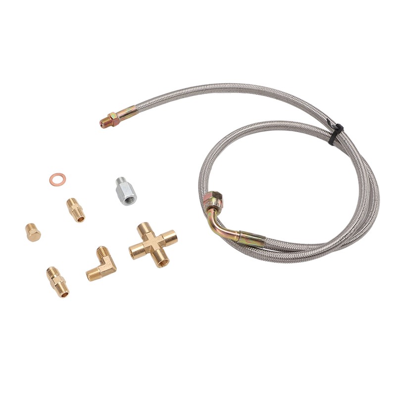 Turbo Oil Feed Line Kit 1/8PNT AN4 Fitting Oil Drain