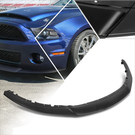 RP-Style ABS Plastic Front Bumper Lip Lower Chin Spoiler Compatible with 13-14 Ford Mustang,Matte Black