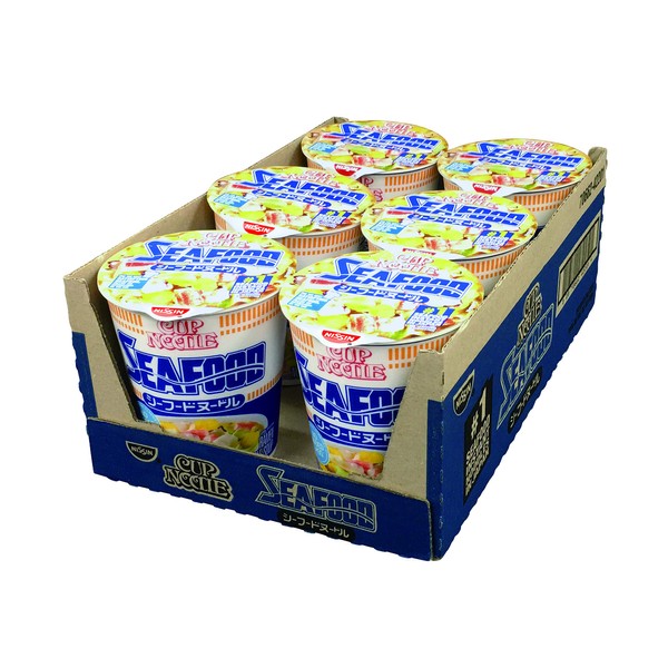 Nissin Cup Noodle Ramen Noodle Soup 2.7, Seafood, 16.08 Ounce,