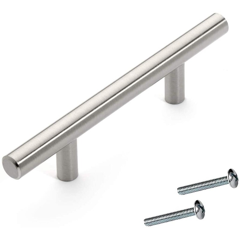 Dynasty Hardware P-1002-SN European 6-3/4" Bar Cabinet Pull Satin Nickel