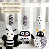 AIPINQI 3 Pack Hanging Rattle Toys,High Contrast Baby Toys and