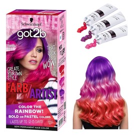 Schwarzkopf got2b Color Cream Hair Conditioner with Gloves, Rainbow Red, 1 Piece (x 1) Quasi-Drug