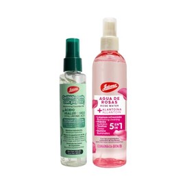 Jaloma  Gel Hidratante con Pepino, Revitalizador de la Piel, 120ml  Agua de Rosas, Tónico Facial, Relajante, Antioxidante, 250ml                      