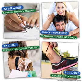 AKTIMED Grid Tape Classic - Crosstape Grid Plaster for Universal Use - Acupuncture Plaster Grid Dermatologically Tested - Grid Tape for Gluing Pain and Trigger Points