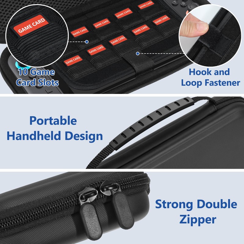 Pulchra Carrying Case for Switch 2, Protective Hard Shell Travel