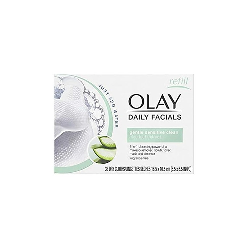 Sensitive 4-in-1 Daily Facial Cloths, 33 Count