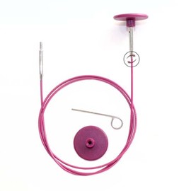 KnitPro Swivel 360° Inter. Cable for 100cm Needle - 3pcs, Purple